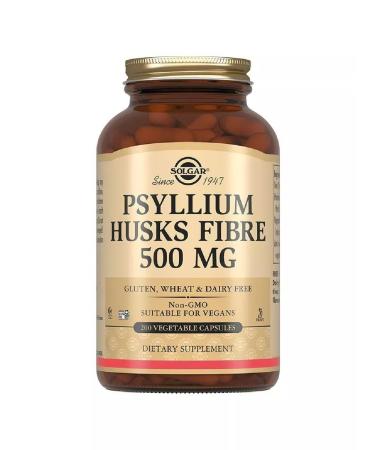 Solgar Psillium Food fibers 500 mg 200 pcs. Capsules-1p