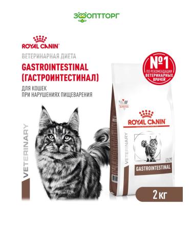 Royal Canin Veterinary Diet Gastrointestinal dry food for cats with gastrointestinal tract pathology 2kg