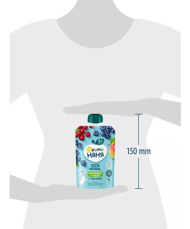 Frutonyanya Puree "vitamin salad" with blueberries 90g (12 pcs) - Buy Online on GoSupps.com