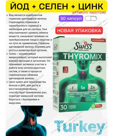 Swiss bork Iodine Selenium Zinc. iodine