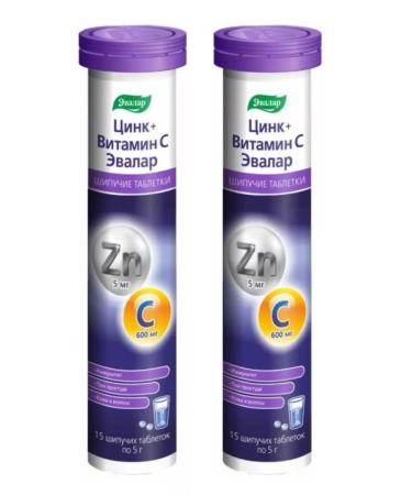 Evalar Zinc+vitamin C Theshumous tablets 15 pcs 2Up
