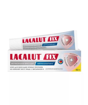 LACALUT Cream for fixing dentures Neutral taste 40 g - Buy Online on GoSupps.com