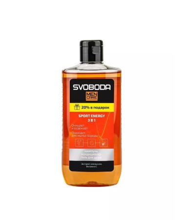 FREEDOM Contractor-Container-Gel shower "Men Care" Sport Energy