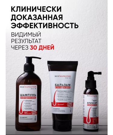 Medical inspector Shampoo balm and elixir 3 in 1 from hair loss - Buy Online on GoSupps.com