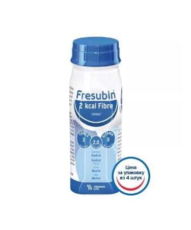 Fresubin 2 kcal drink with tasted neutral 200 ml 4pcs 1UP - Buy Online on GoSupps.com