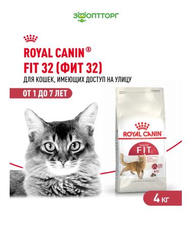 ROYAL CANIN Dry Fit food for cats who are on the street chicken 4 kg