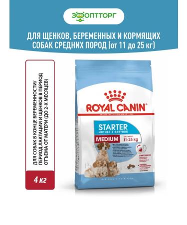 ROYAL CANIN Dry food Medium Starter for medium breeds 4 kg