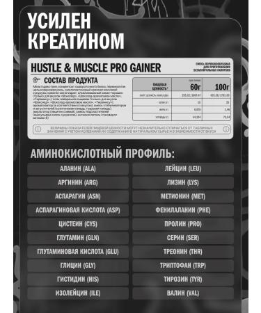 HUSTLE MUSCLE Heiner for a quick gain of 1.5 kg - Buy Online on GoSupps.com