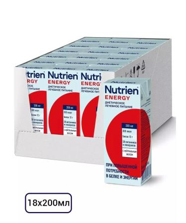 Nutrien Energy with a neutral taste of 200 ml 18 pcs