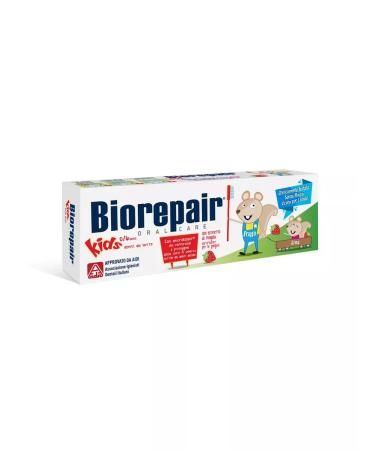 Biorepair KIDS toothpaste 0-6 years old strawberry 50ml - 3pcs - Buy Online on GoSupps.com
