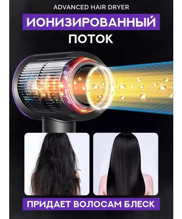 Advanced hair dryer Hair hair dryer professional 5 nozzles ionization - Buy Online on GoSupps.com