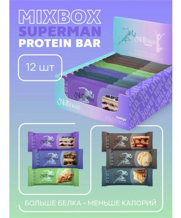 Nattys Protein bars without sugar Superman 35 gr 12 pcs