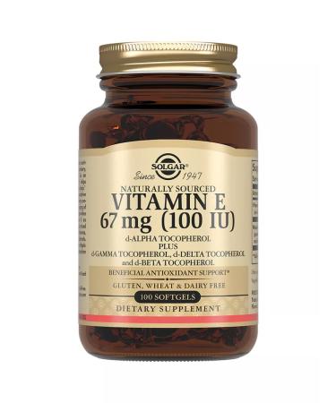 Solgar vitamin E 100 me 100 pcs - Buy Online on GoSupps.com