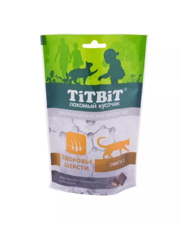 Titbit A treat for cats of a pillow with salmon 60 g 6 pcs - Buy Online on GoSupps.com