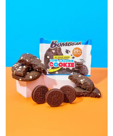 BombBar Protein cookies without sugar and flour 12pcs x 40g - Buy Online on GoSupps.com