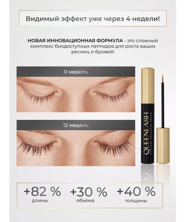 QUEENLASH Serum for eyelash growth and eyebrows 4ml - Buy Online on GoSupps.com