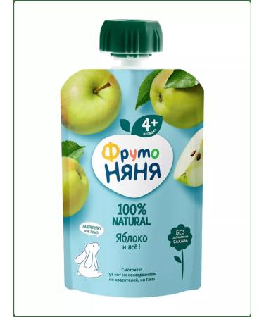 Frutonyanya Puree from apples from 4 months 90gh 12 pcs - Buy Online on GoSupps.com