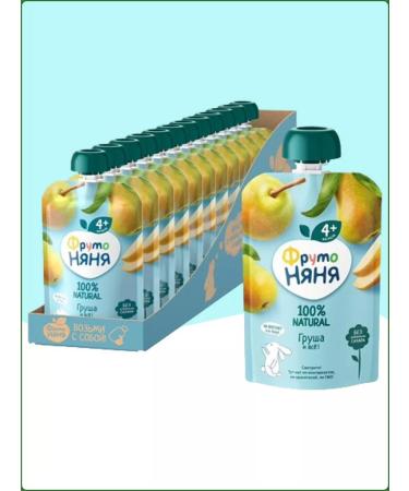 Frutonyanya Fruit puree from pears 90g x 12 pcs