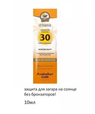 Australian Gold SPF 30 Lotion Protection in the Sun without br. 10 ml