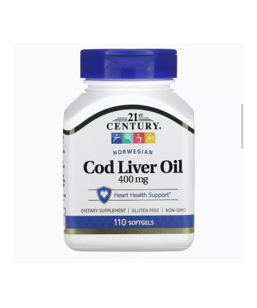 Carlson Labs 21st Century Norwegian Cod Liver Oil Softgels 110 capsules - Buy Online on GoSupps.com