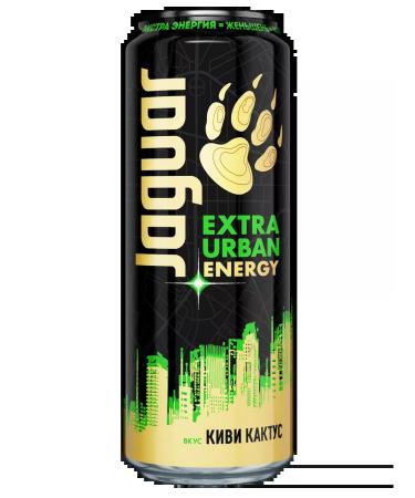 Jaguar Energy Drink Energetik Jaguar Urban Energy Kiwi and Cactus 0.44 l x 12 ban - Buy Online on GoSupps.com