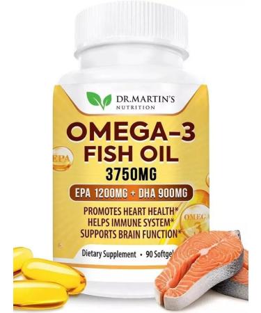 Dr Martin's Omega capsules 3 fish oil 90 pcs - Buy Online on GoSupps.com