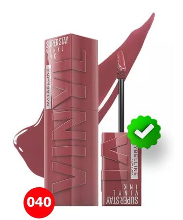 Maybelline New York Lipstick Super STAY VINYL Ink shade 40 Witty