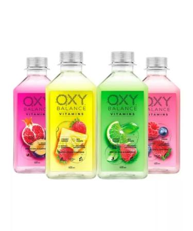 OXY BALANCE Vitamins drink "Basil-Club-Lim" 0.4l. x 9pcs - Buy Online on GoSupps.com