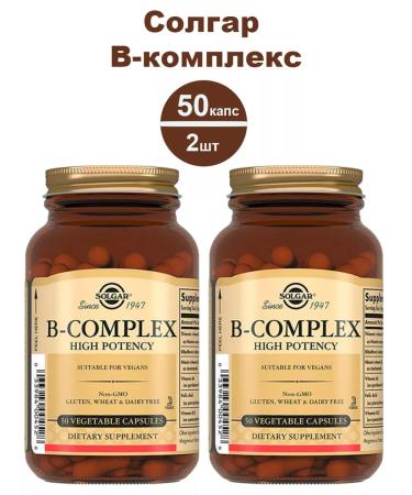 Solgar B-complex 50 pcs. capsules weighing 330 mg-2pcs