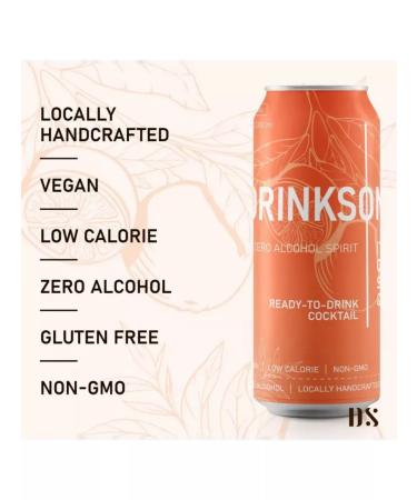 Drinksome Aperol syringe non -alcoholic cocktail 0.33 l. x 6 pcs - Buy Online on GoSupps.com