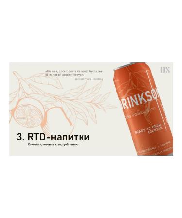 Drinksome Aperol syringe non -alcoholic cocktail 0.33 l. x 6 pcs - Buy Online on GoSupps.com