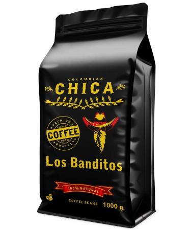 Los Banditos Coffee in grains 1 kg Chica 100% Arabica 1 kg - Buy Online on GoSupps.com