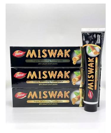 Dabur Toothpaste Misvak Activated Charcoal set 6 pcs - Buy Online on GoSupps.com