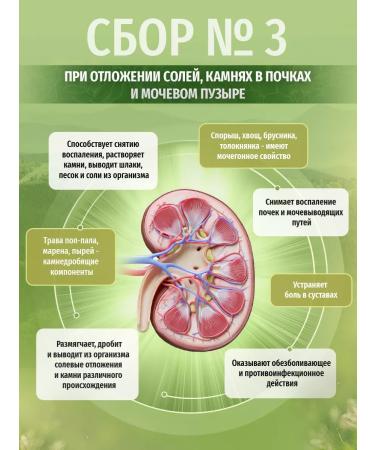 Herbs of the Caucasus Herbal collection No. 3 with salts kidney stones - Buy Online on GoSupps.com
