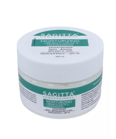 SAGITTA Hand and body cream No. 3 Lemongrass + SPF15 100 ml - Buy Online on GoSupps.com