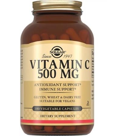 SOLGAR Vitamin C 500 mg N100 caps 741MG-2pcs - Buy Online on GoSupps.com