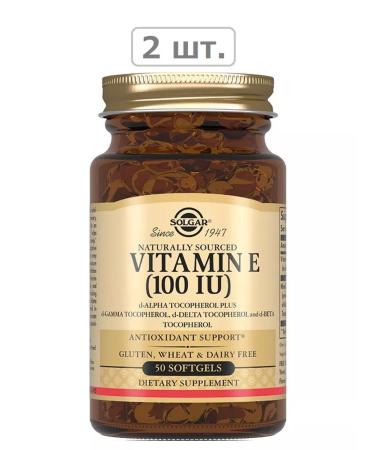 SOLGAR Vitamin E 100me N50 caps 560MG-2pcs
