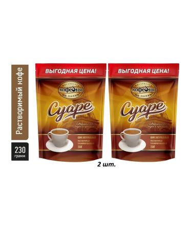 MOSCOW COFFEE SHOP ON SHARES Coffee soluble sublimated manual transmission Suare 230 gr*2pcs