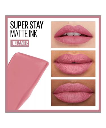 Maybelline New York Matte lipstick Super Stay Matte Ink #10 Dreamer - Buy Online on GoSupps.com