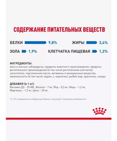 ROYAL CANIN Wet food indodor sterilizes in sauce 85 g 28 pcs - Buy Online on GoSupps.com