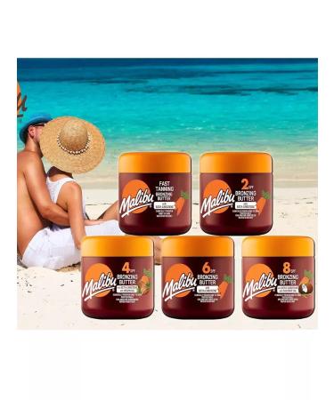 Malibu Cream oil bronzer Beta Karotin SPF4 UVA+UVB 300ml - Buy Online on GoSupps.com