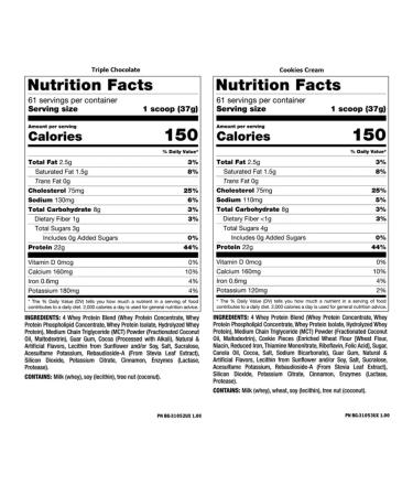 Mutant Protein Whey 2 in 1 1800 g - triple chocolate and cookies - Buy Online on GoSupps.com