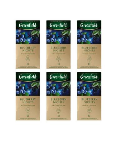 Tea Black Greenfield Blueberry Nights 25 bags 6 pieces