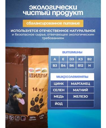 DILLY Dry food for dogs of active rocks 14 kg - Buy Online on GoSupps.com