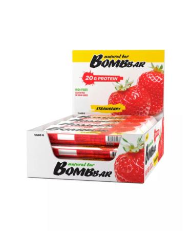 BombBar 20pcs protein bar 60g strawberries