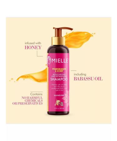 Mielle Moisturizing shampoo for weakened hair 355 ml - Buy Online on GoSupps.com