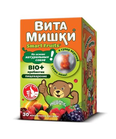 VitaMishki Bio + prebiotic chewing loaves 30 pcs