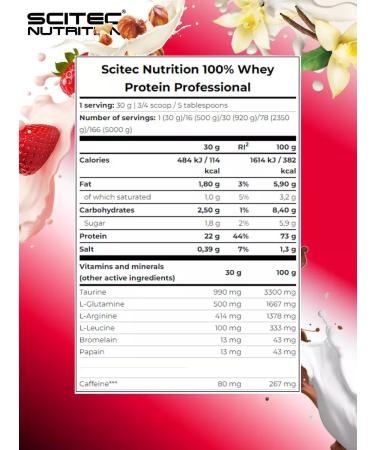 Scitec Nutrition Serum protein 100% Whey Professional 1000g - Buy Online on GoSupps.com