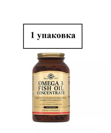 SOLGAR Fish oil concentrate omega-3 120 pcs-1u