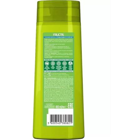 Garnier Fructis Fructis hair shampoo fructis Strength and shine 2V1 400ml - Buy Online on GoSupps.com